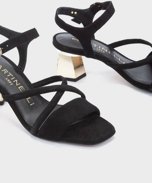 Heeled Sandals | CARMINE 1704-B215A | BLACK | Martinelli