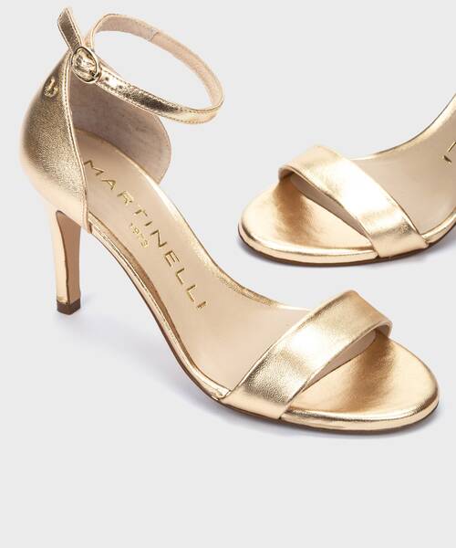 Heeled Sandals | JULIA 1637-A955S | GOLD | Martinelli