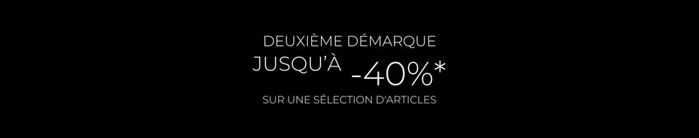 *Up to -40% on this season&acute;s designs.